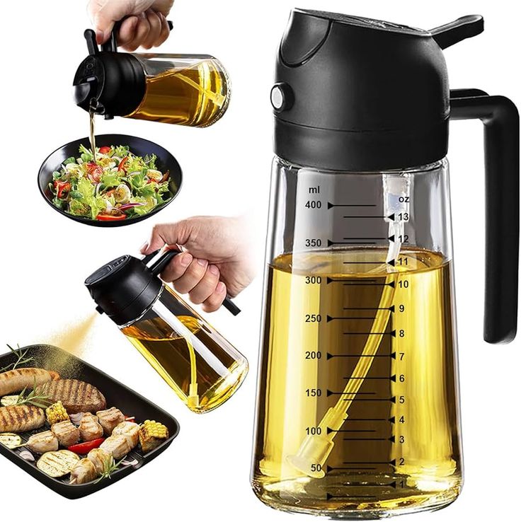 2 in 1 Glass olive oil sprayer